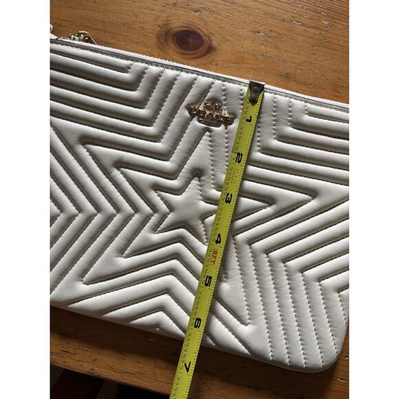 Coach Gallery Pouch With Star Quilting Zip Wristlet Wallet 2647 Chalk - Picture 9 of 9